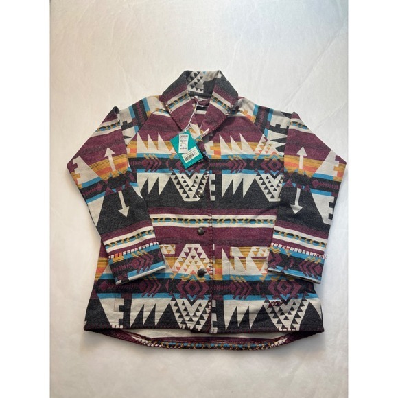 Hooey Aztec Western Button Down Jacket XL Southwest Navajo Tribal Multicolor - Picture 1 of 13
